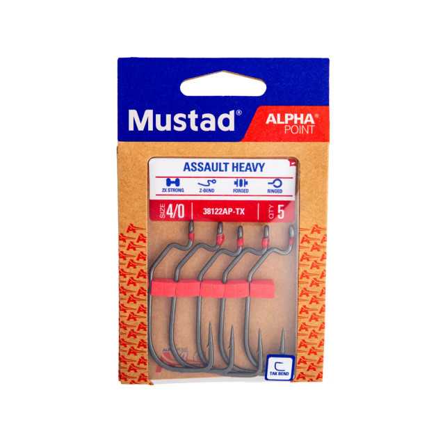 Kabliukai Mustad Alpha Point Assault Heavy Wide Gap