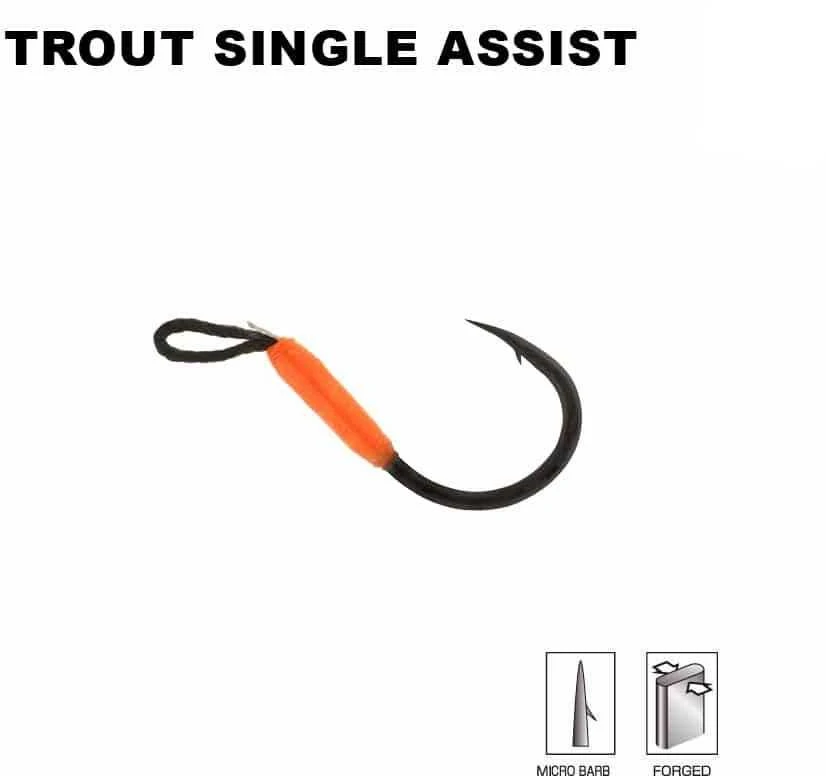Kabliukai SAKURA Trout Single Assist Hook