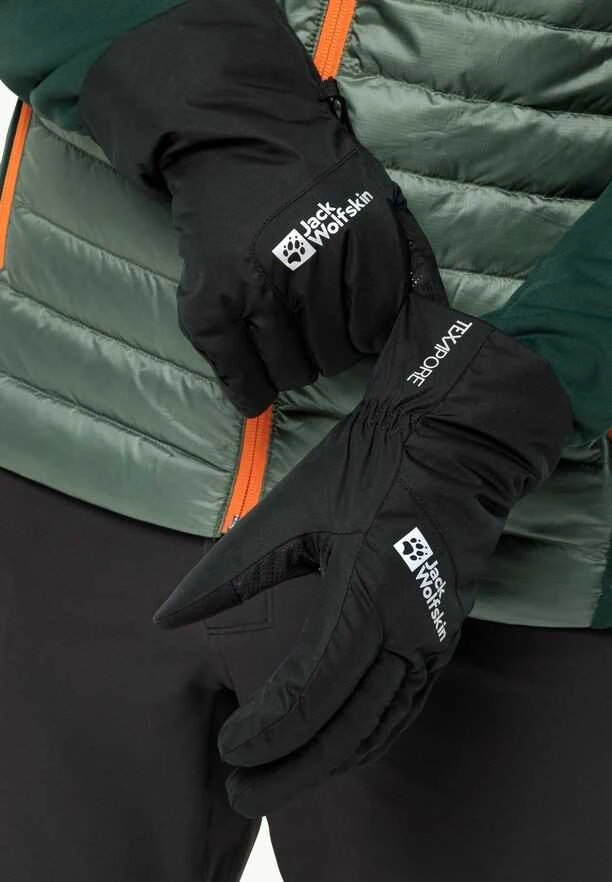 JackWolfskin Moteriškos pirštinės Jack Wolfskin Winter Basic | juodos