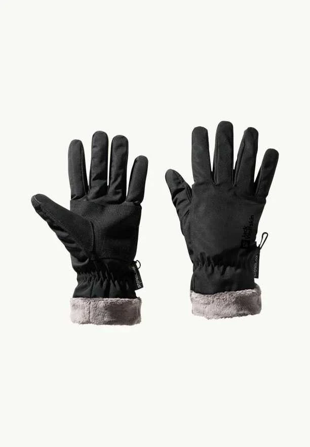 JackWolfskin Moteriškos pirštinės Jack Wolfskin Highloft | juodos