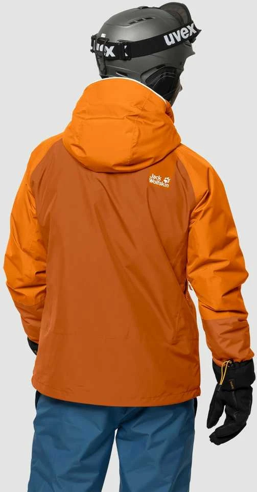 JackWolfskin Slidinėjimo striukė vyrams JACK WOLFSKIN POWDER MOUNTAIN JACKET | oranžinė