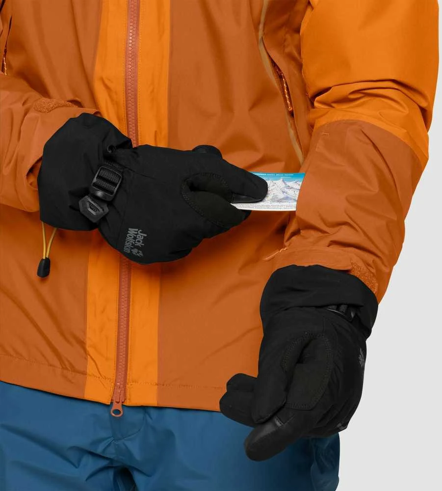 JackWolfskin Slidinėjimo striukė vyrams JACK WOLFSKIN POWDER MOUNTAIN JACKET | oranžinė