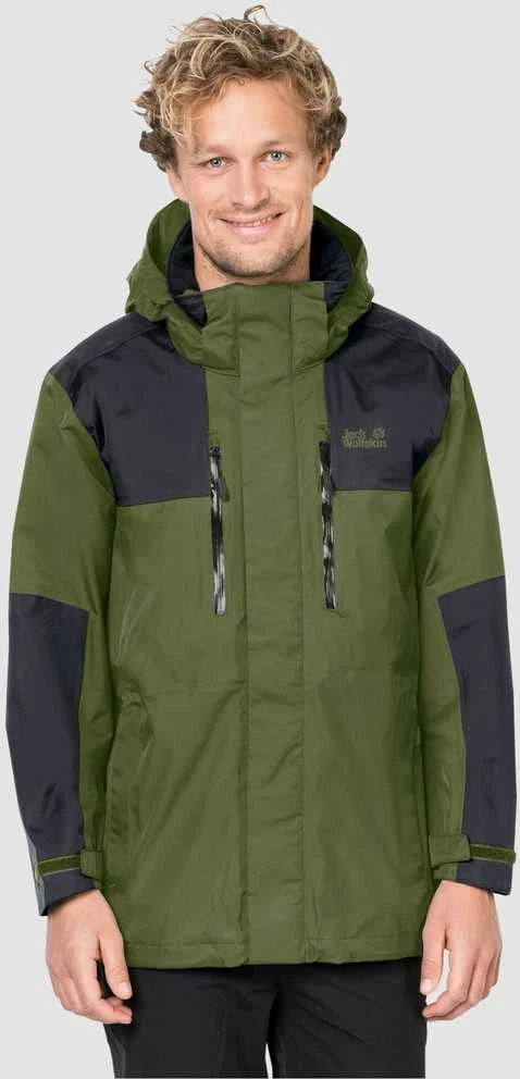 JackWolfskin Striukė vyrams JACK WOLFSKIN JASPER FLEX | žalsva