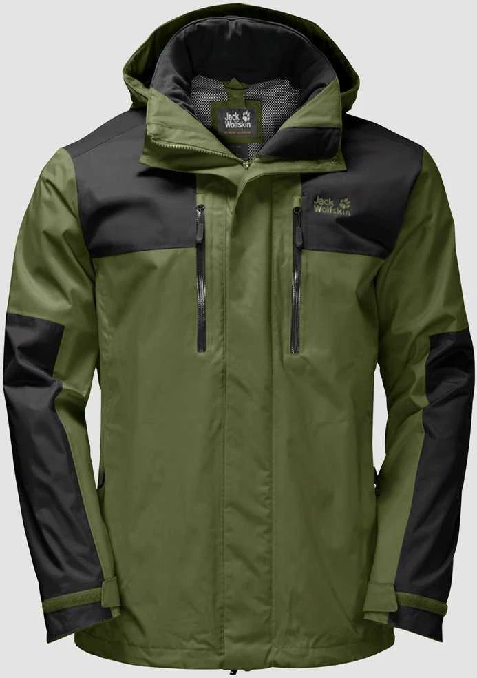 JackWolfskin Striukė vyrams JACK WOLFSKIN JASPER FLEX | žalsva