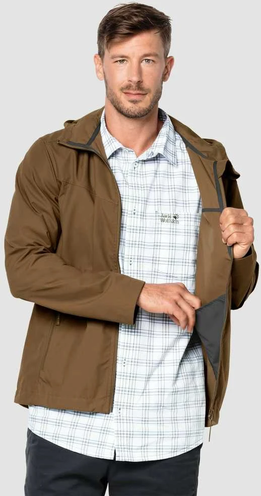 JackWolfskin Striukė vyrams JACK WOLFSKIN AMBER ROAD | ruda