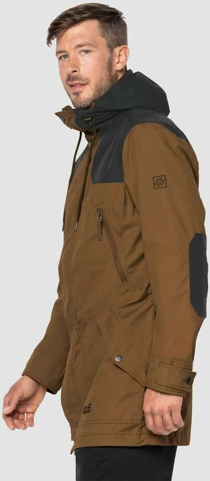 JackWolfskin Vasarinė Striukė vyrams JACK WOLFSKIN DOUGLAS PARKA | ruda