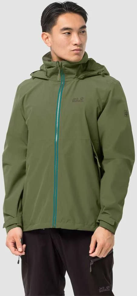 JackWolfskin Vasarinė striukė vyrams Jack Wolfskin EVANDALE žalia