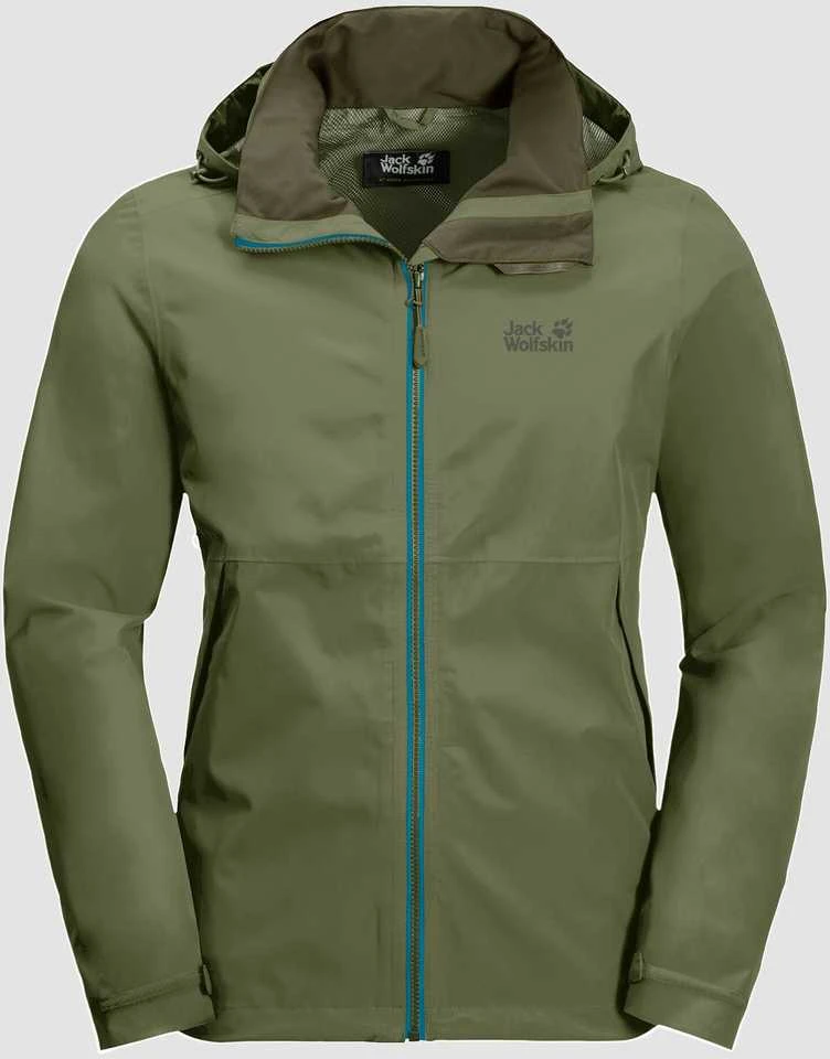 JackWolfskin Vasarinė striukė vyrams Jack Wolfskin EVANDALE žalia