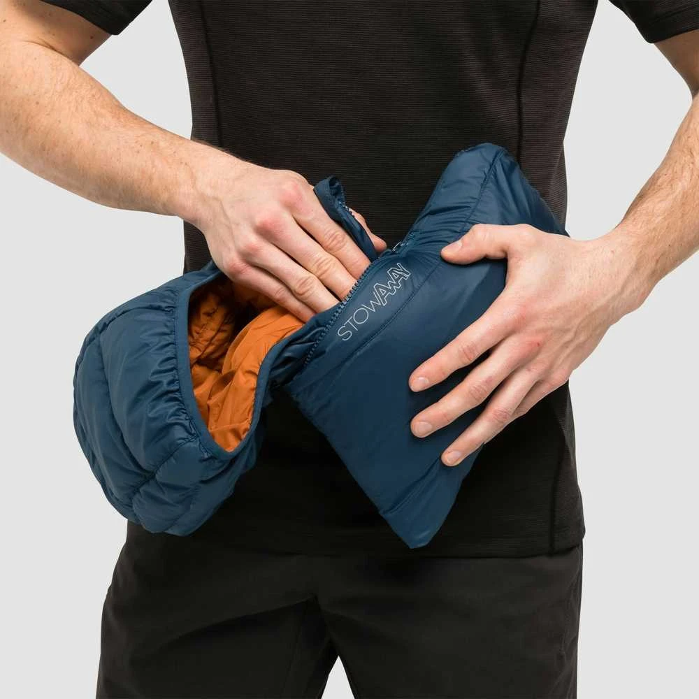 JackWolfskin Vyiška striukė su kapišonu JACK WOLFSKIN HELIUM | mėlyna