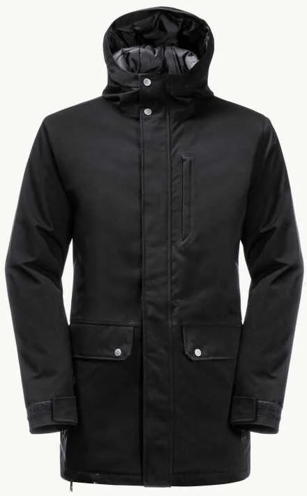 JackWolfskin Vyriška Jack Wolfskin striukė Berghang Parka | juoda
