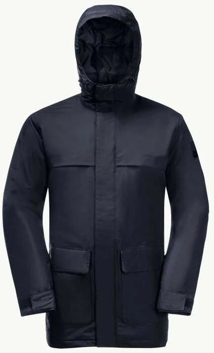 JackWolfskin Vyriška Jack Wolfskin striukė Winterlager Parka | tamsiai mėlyna