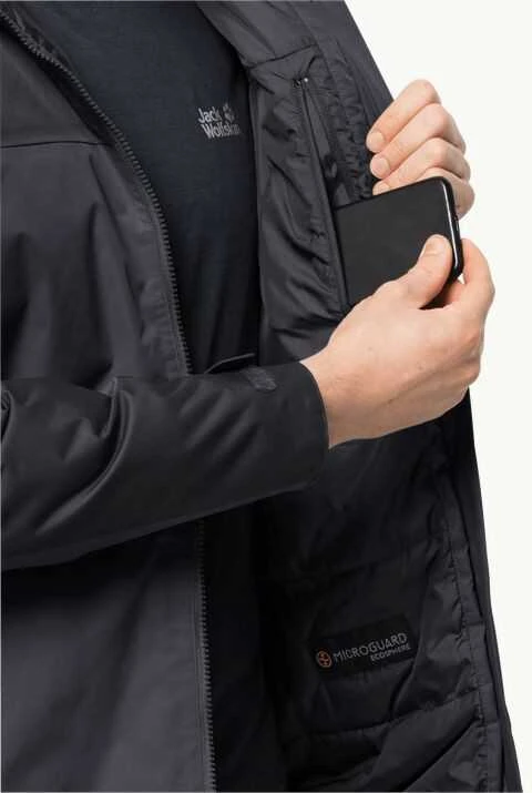 JackWolfskin Vyriška Jack Wolfskin striukė JASPER INS JKT | pilka