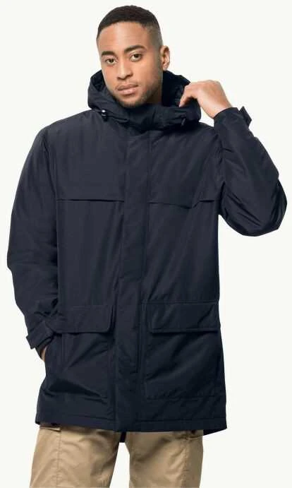 JackWolfskin Vyriška Jack Wolfskin striukė Winterlager Parka | tamsiai mėlyna