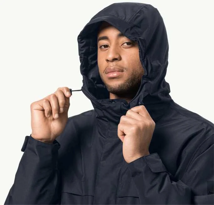JackWolfskin Vyriška Jack Wolfskin striukė Winterlager Parka | tamsiai mėlyna