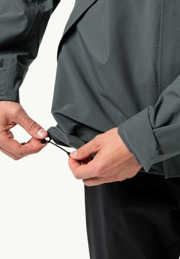 JackWolfskin Vyriška neperšlampama striukė Jack Wolfskin MAINKAI JKT | slate žalias