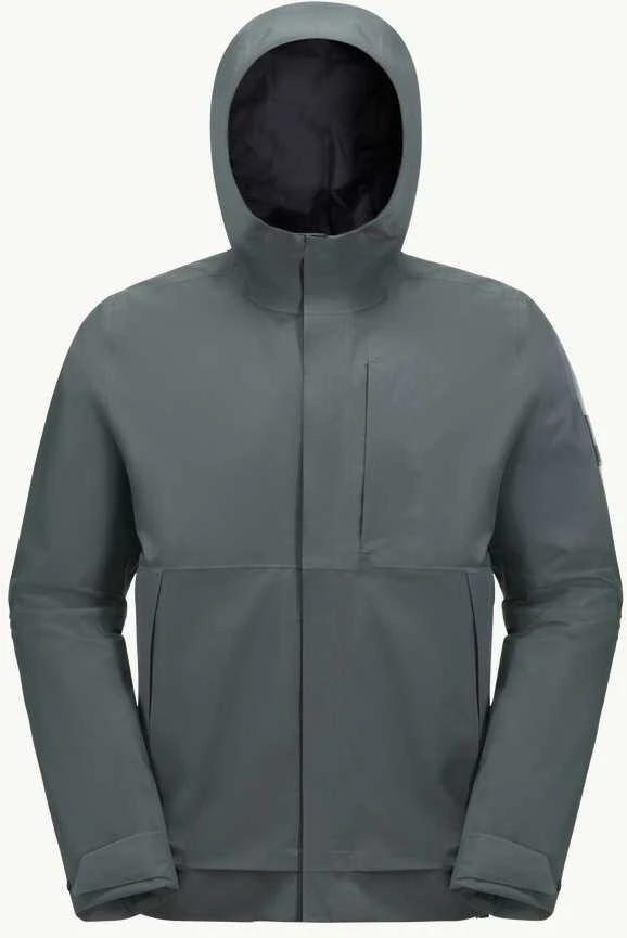JackWolfskin Vyriška neperšlampama striukė Jack Wolfskin MAINKAI JKT | slate žalias