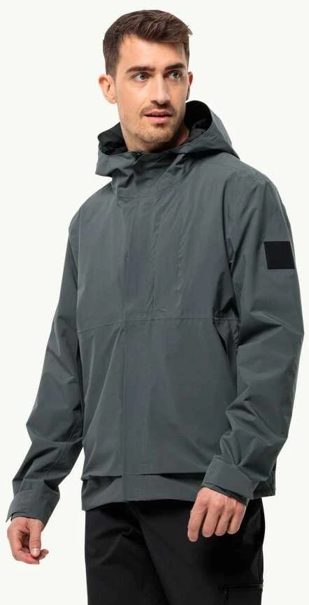 JackWolfskin Vyriška neperšlampama striukė Jack Wolfskin MAINKAI JKT | slate žalias