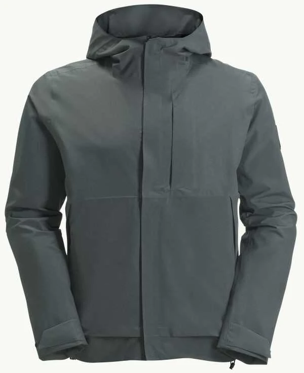 JackWolfskin Vyriška neperšlampama striukė Jack Wolfskin MAINKAI JKT | slate žalias