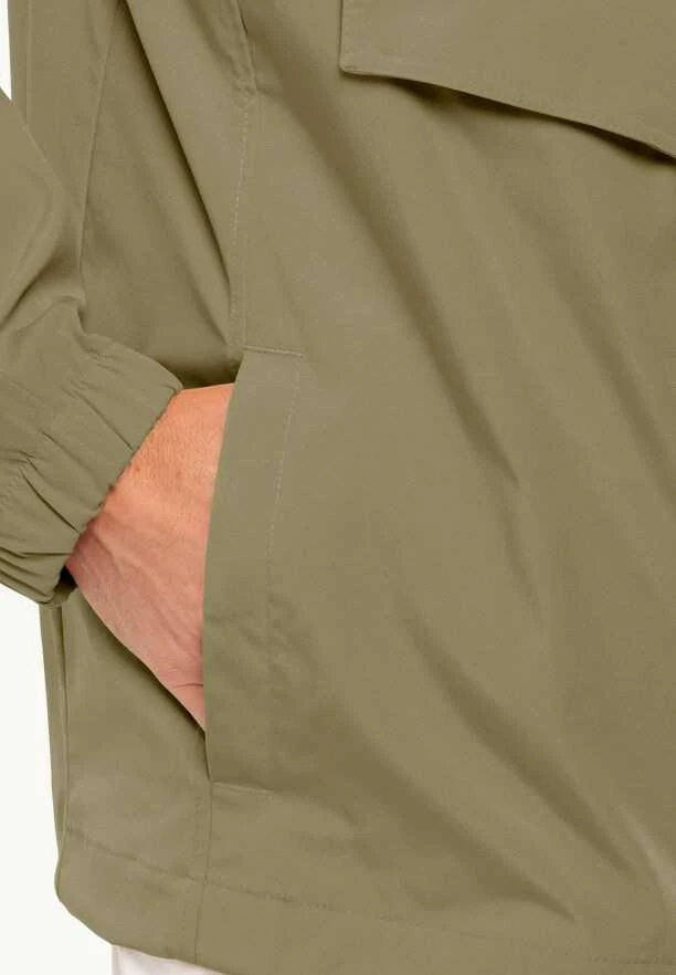 JackWolfskin Vyriška striukė Jack Wolfskin DESET WIND OVERHEAD | bay leaf