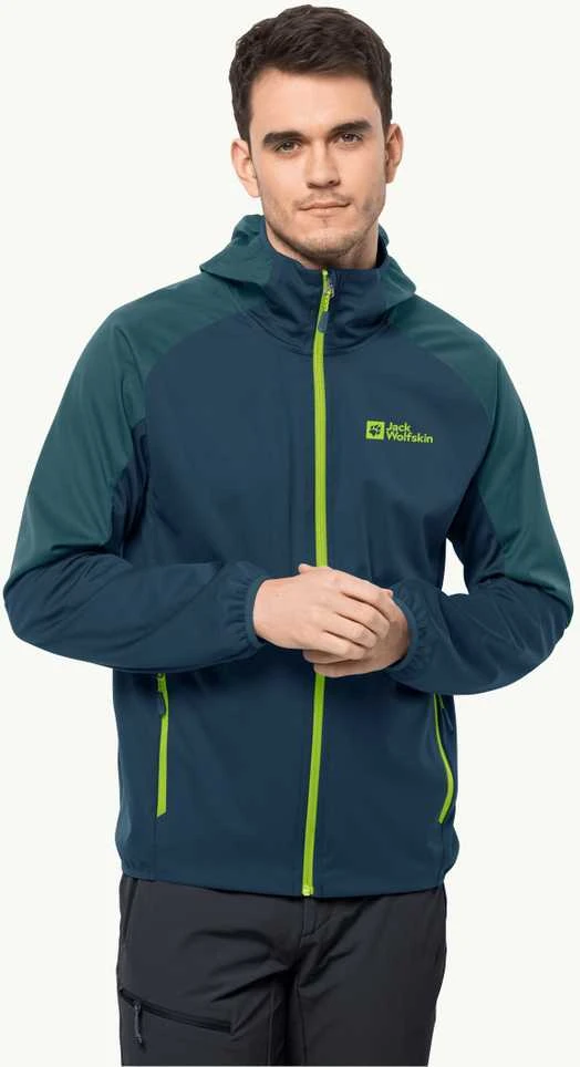 JackWolfskin Vyriška striukė Jack Wolfskin FELDBERG (softshell) | dark sea