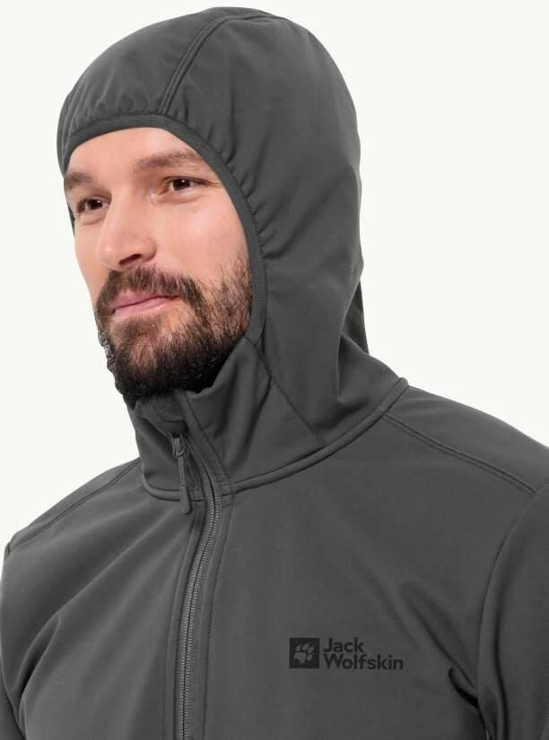 JackWolfskin Vyriška striukė Jack Wolfskin BORNBERG (softshell) | slate