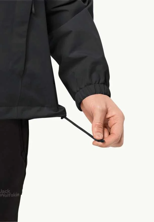 JackWolfskin Vyriška striukė Jack Wolfskin STORMY POINT (softshell) | juodas