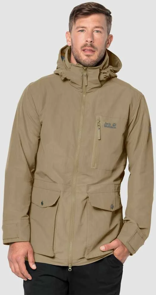 JackWolfskin Vyriška striukė JACK WOLFSKIN HENDERSON PARKA | rusva