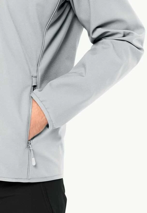 JackWolfskin Vyriška striukė Jack Wolfskin BORNBERG (softshell) | cool pilkas