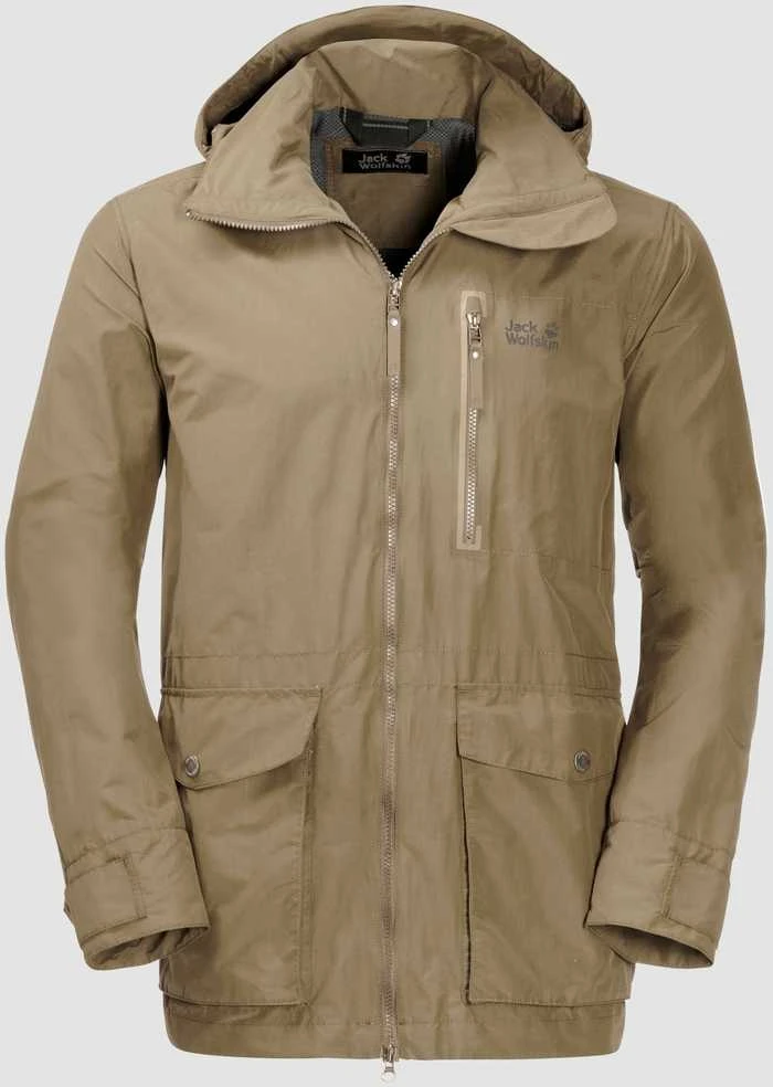 JackWolfskin Vyriška striukė JACK WOLFSKIN HENDERSON PARKA | rusva