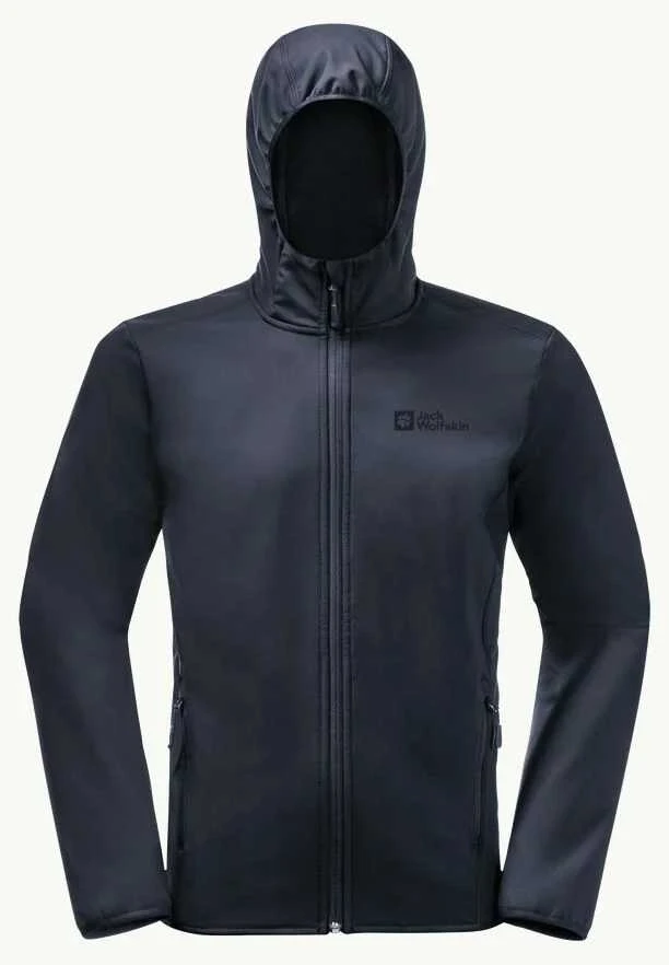 JackWolfskin Vyriška striukė Jack Wolfskin BORNBERG (softshell) | night mėlynas