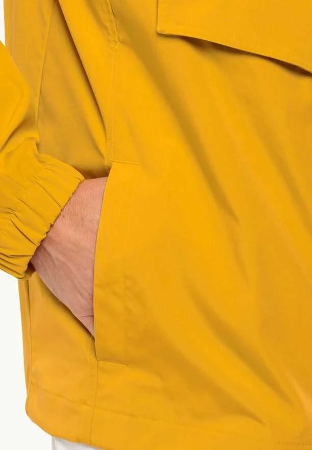 JackWolfskin Vyriška striukė Jack Wolfskin DESET WIND OVERHEAD | curry