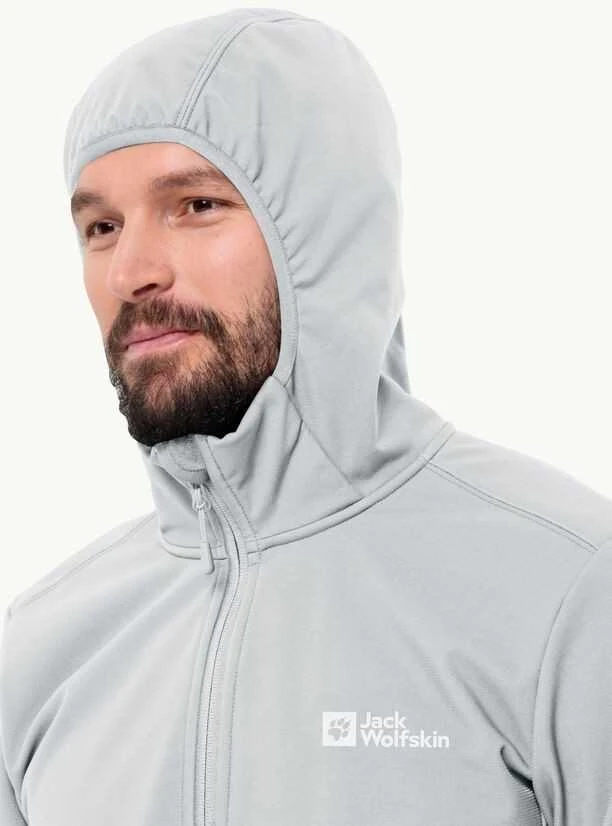 JackWolfskin Vyriška striukė Jack Wolfskin BORNBERG (softshell) | cool pilkas
