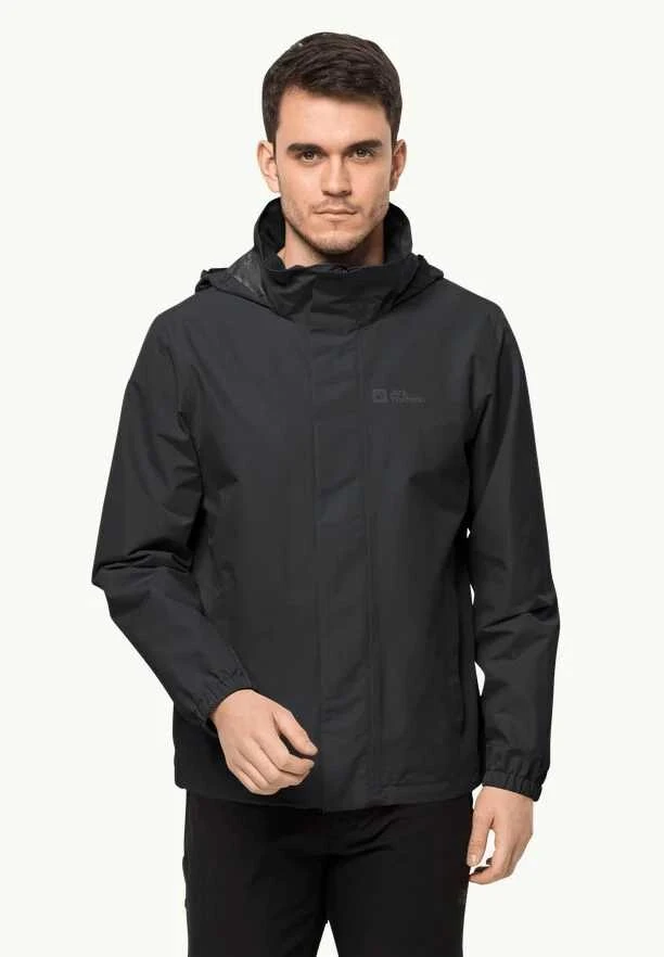 JackWolfskin Vyriška striukė Jack Wolfskin STORMY POINT (softshell) | juodas