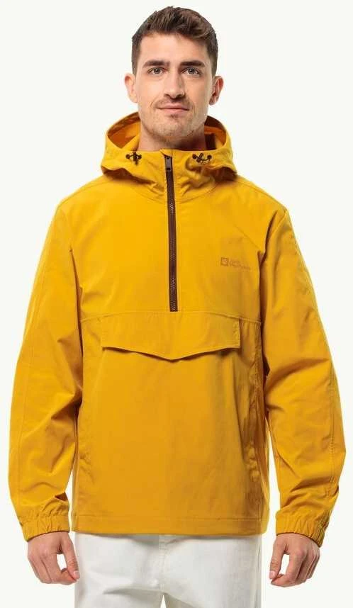 JackWolfskin Vyriška striukė Jack Wolfskin DESET WIND OVERHEAD | curry