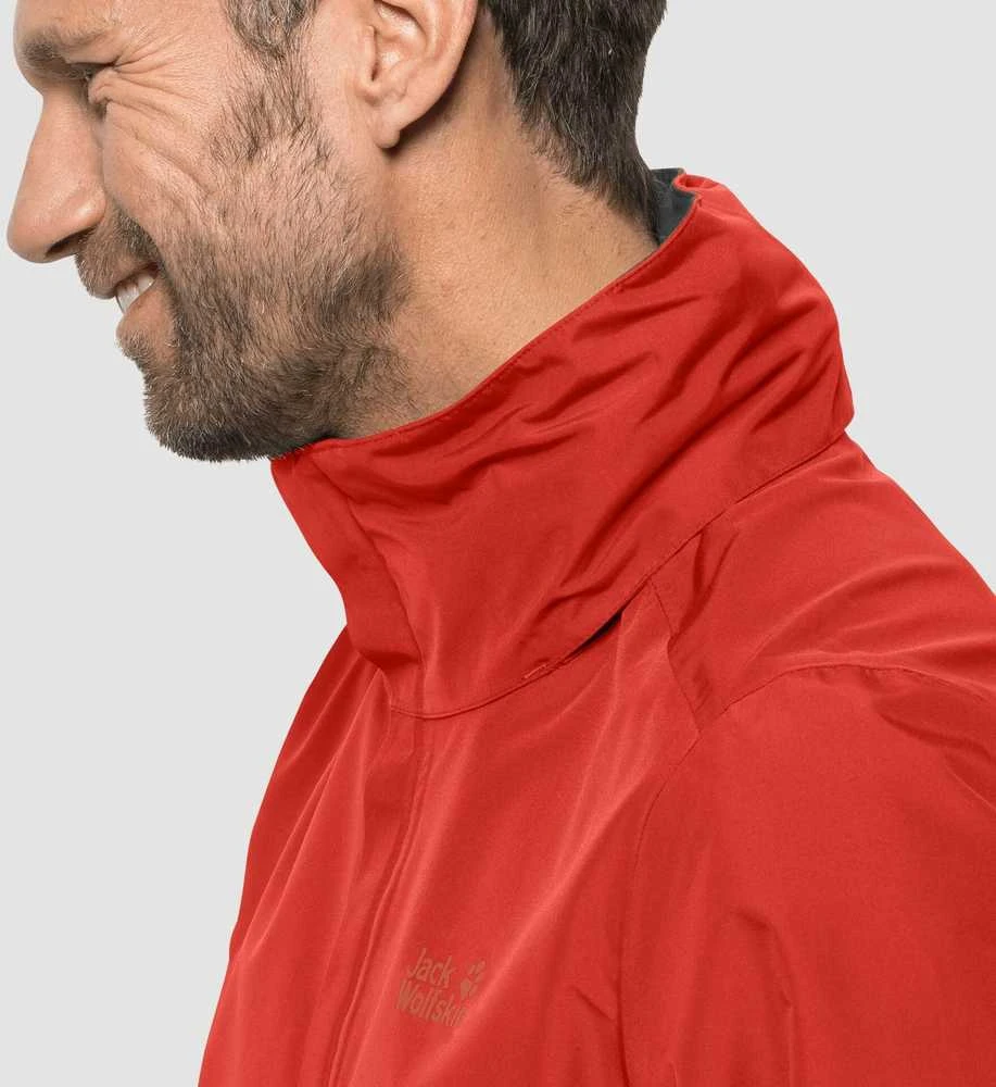 JackWolfskin Vyriška striukė Jack Wolfskin STORMY POINT | raudona