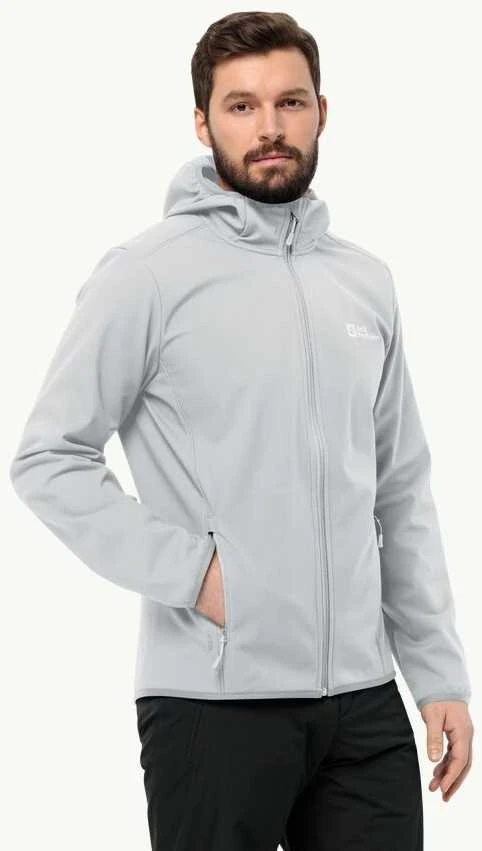 JackWolfskin Vyriška striukė Jack Wolfskin BORNBERG (softshell) | cool pilkas
