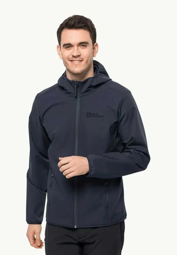 JackWolfskin Vyriška striukė Jack Wolfskin BORNBERG (softshell) | night mėlynas