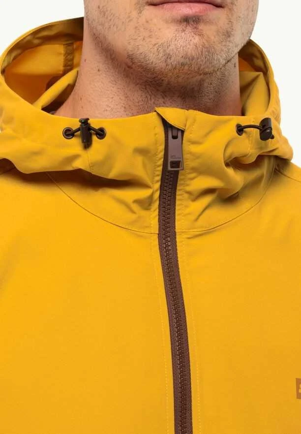 JackWolfskin Vyriška striukė Jack Wolfskin DESET WIND OVERHEAD | curry