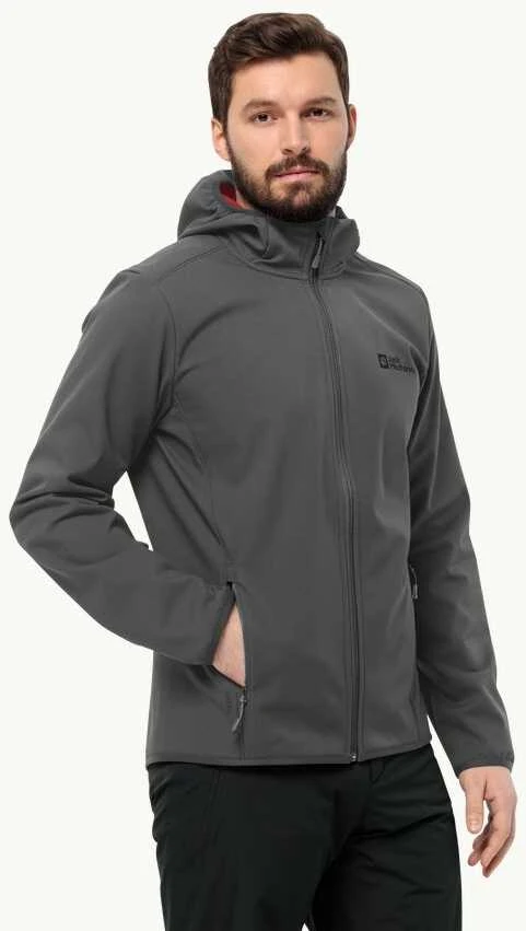 JackWolfskin Vyriška striukė Jack Wolfskin BORNBERG (softshell) | slate