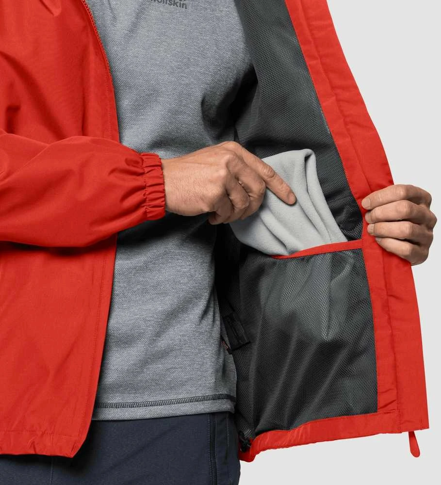 JackWolfskin Vyriška striukė Jack Wolfskin STORMY POINT | raudona