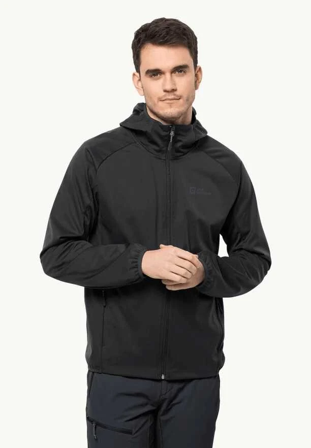 JackWolfskin Vyriška striukė Jack Wolfskin FELDBERG (softshell) | juodas