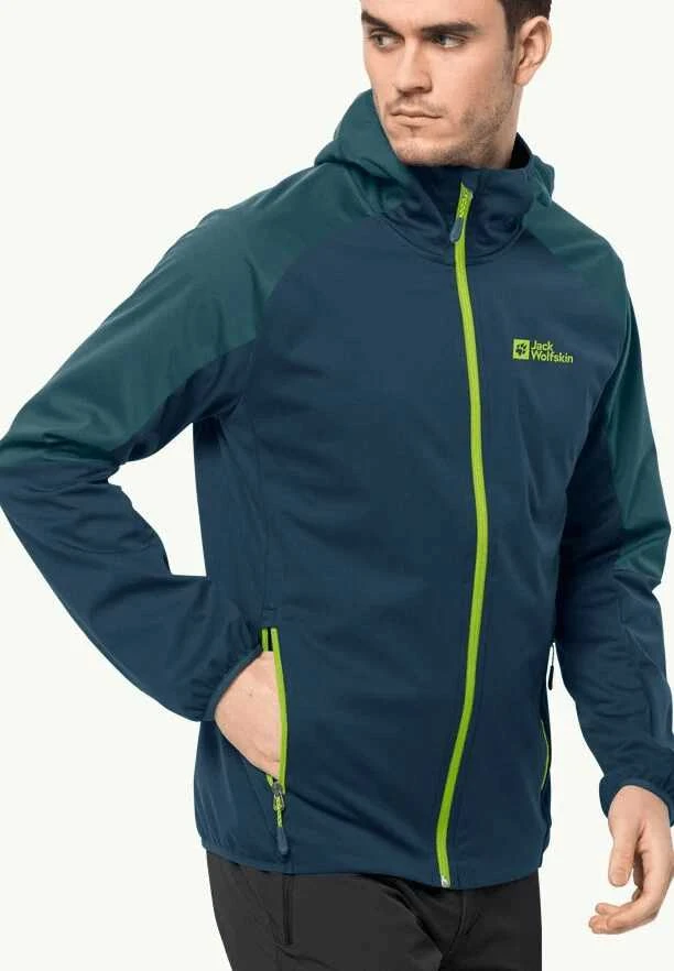 JackWolfskin Vyriška striukė Jack Wolfskin FELDBERG (softshell) | dark sea