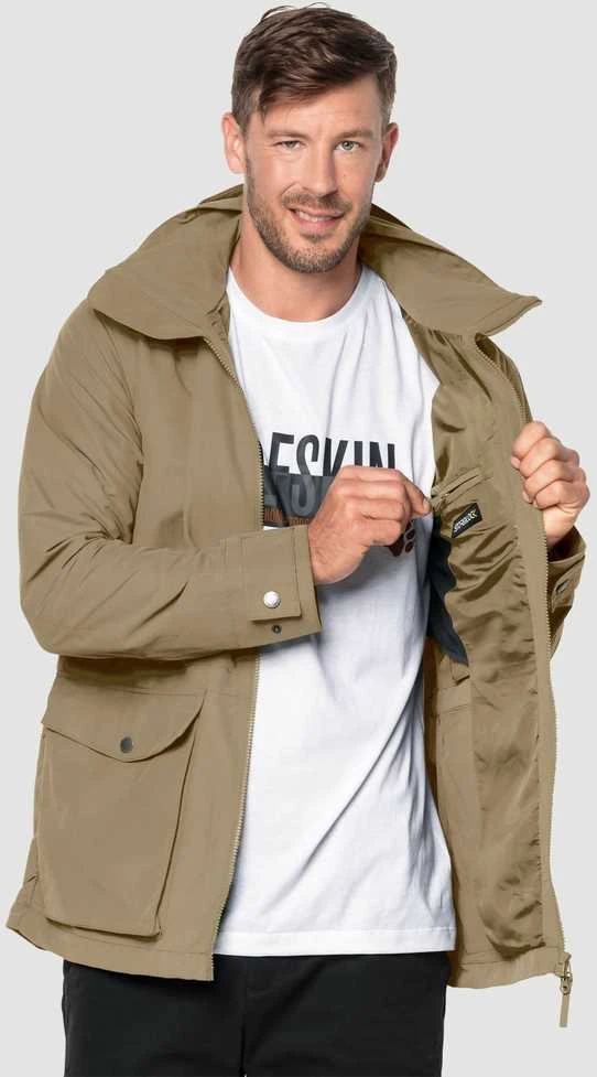 JackWolfskin Vyriška striukė JACK WOLFSKIN HENDERSON PARKA | rusva