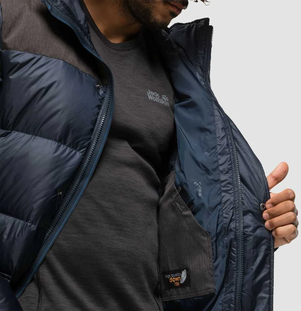 JackWolfskin Vyriškas žieminis paltas JACK WOLFSKIN RICHMOND COAT | Mėlynas