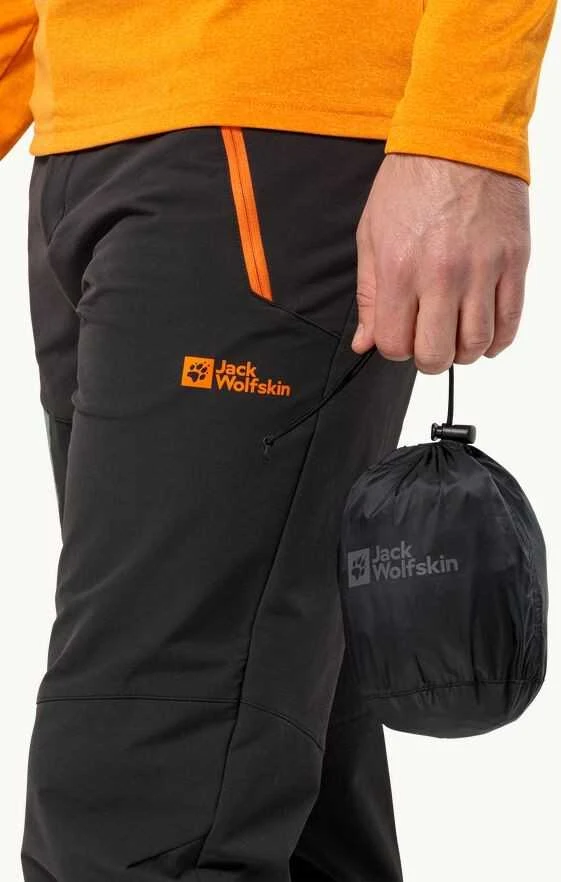 JackWolfskin Vyriškos kelnės Jack Wolfskin RAINY DAY | juodas