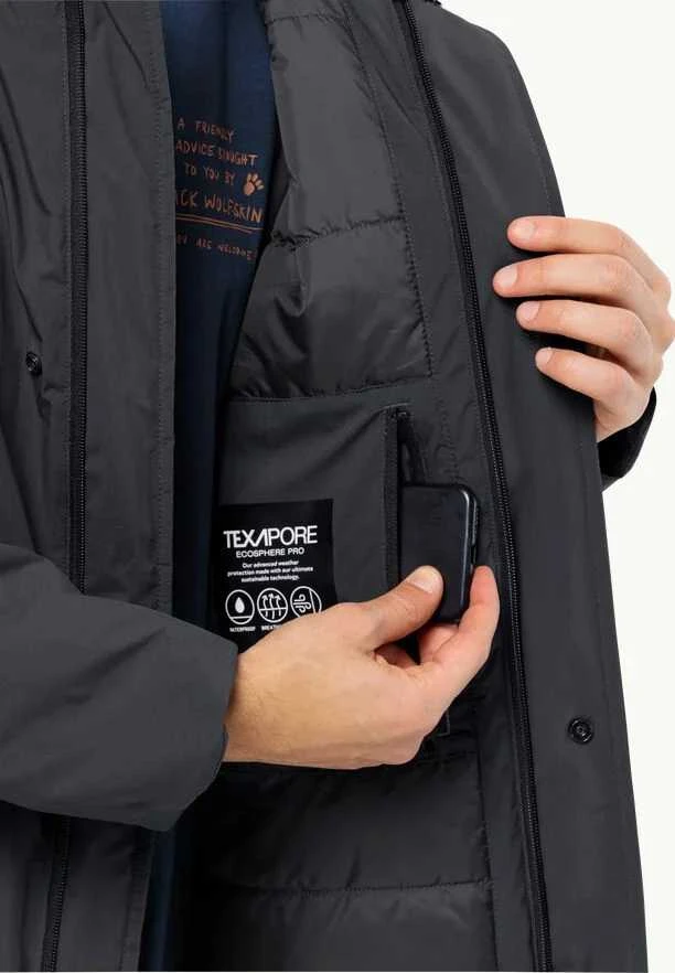 JackWolfskin Žieminė vyriška striukė Jack Wolfskin KOENIGSBAU | Phantom