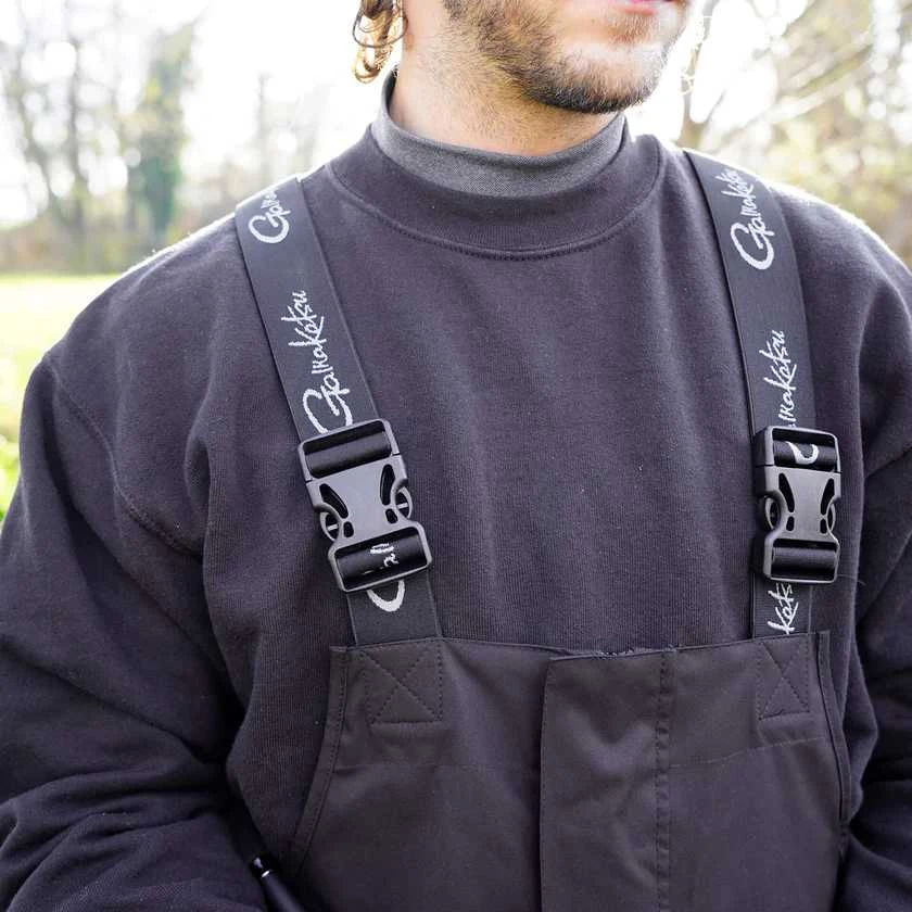 Bridkelnės vyrams Gamakatsu G-Rain 2.5 Bib&amp;Brace nuo lietaus, juodas