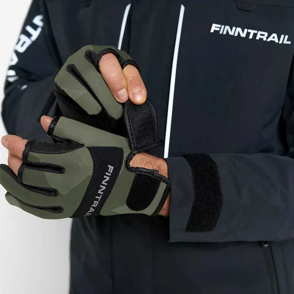 Pirštinės Finntrail NEOSENSOR 2730 | CamoShadow Žalias