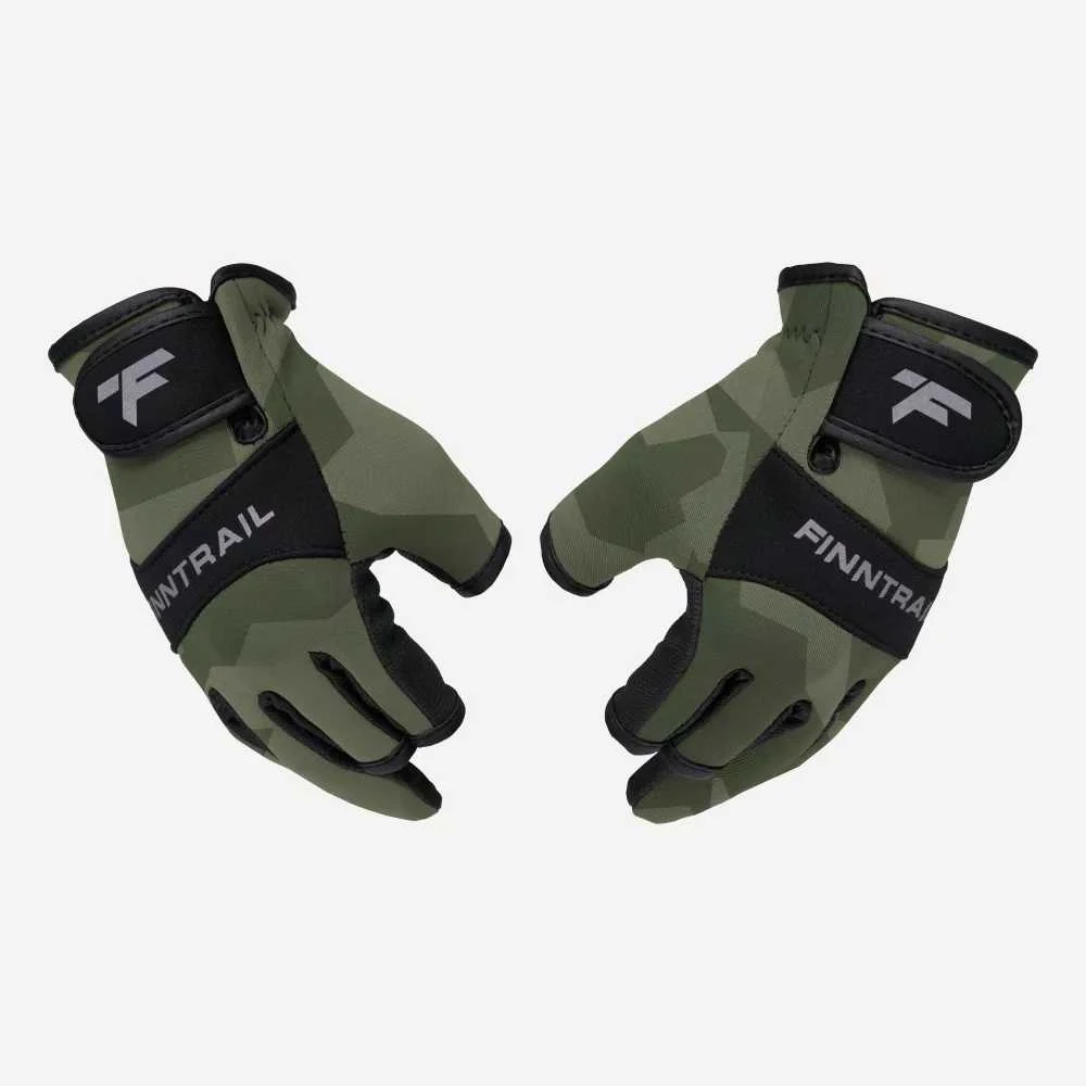 Pirštinės Finntrail NEOSENSOR 2730 | CamoShadow Žalias