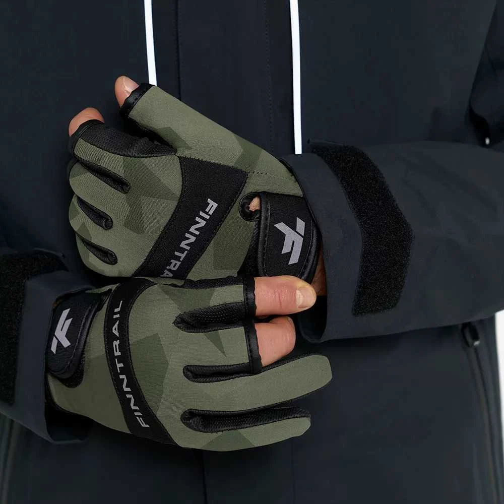 Pirštinės Finntrail NEOSENSOR 2730 | CamoShadow Žalias